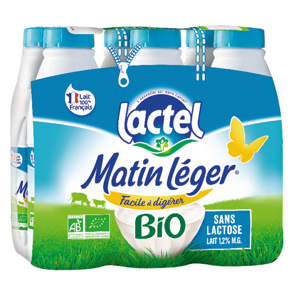 Lait Bio Matin Léger De Lactel