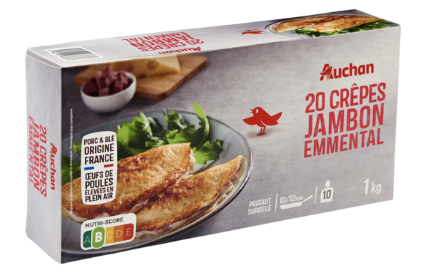 Crêpes Jambon Emmental Surgelées Auchan