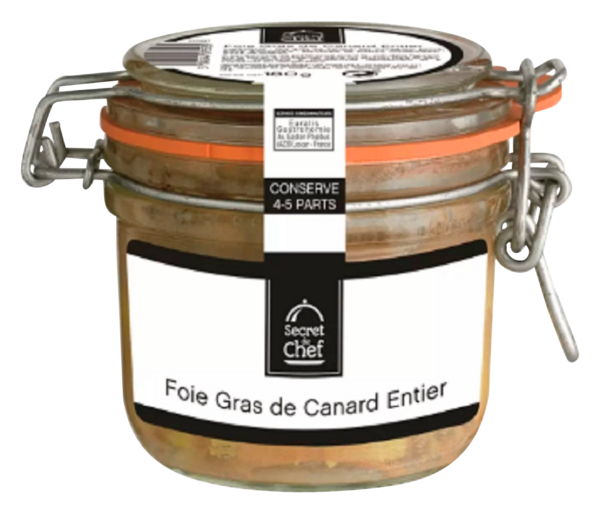 Foie Gras De Canard Entier Bocal Secret De Chef 