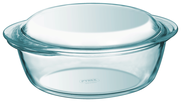 Cocotte Ronde En Verre 27 X 23 Cm