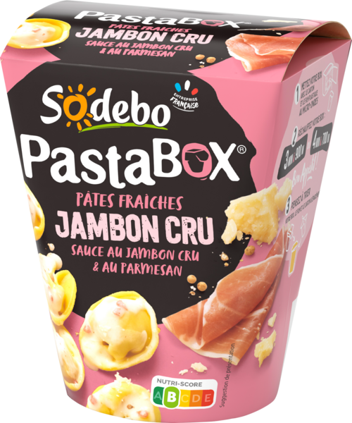 Pastabox Tortellini Jambon Parmesan Sodebo