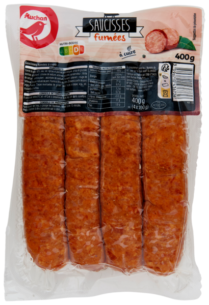 Saucisses Fumées À Cuire Auchan