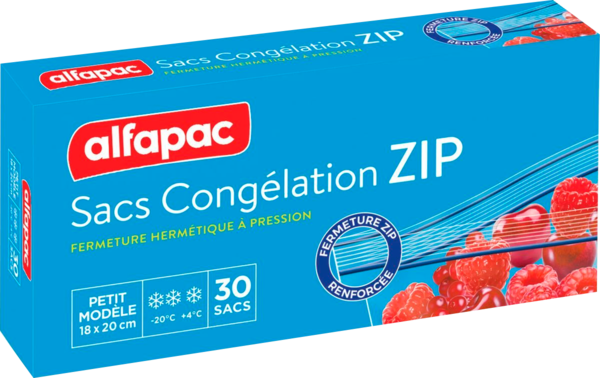 Sacs Congélation Zip Alfapac