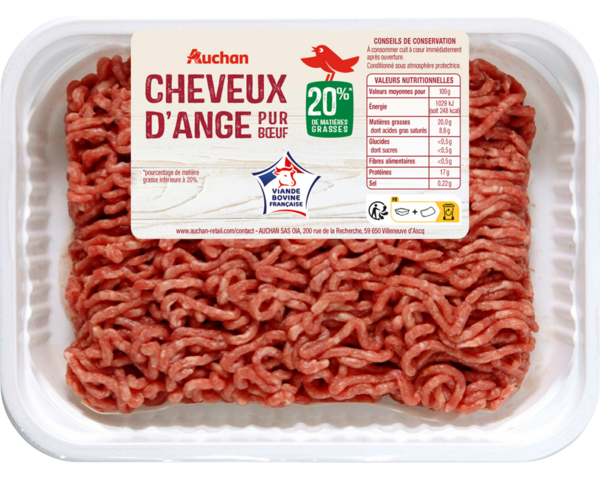 Viande Hachée Pur Bœuf Auchan