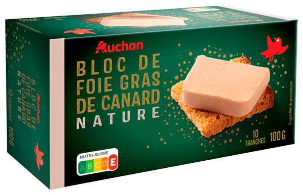 Bloc De Foie Gras De Canard Auchan