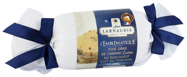 Foie Gras De Canard Entier L'emblématique Torchon Larnaudie