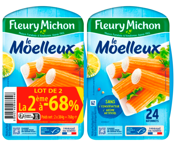 Surimi Le Moelleux Fleury Michon