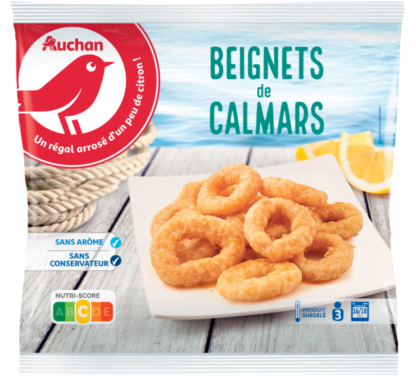 Beignets De Calamars À La Romaine Surgelés Auchan