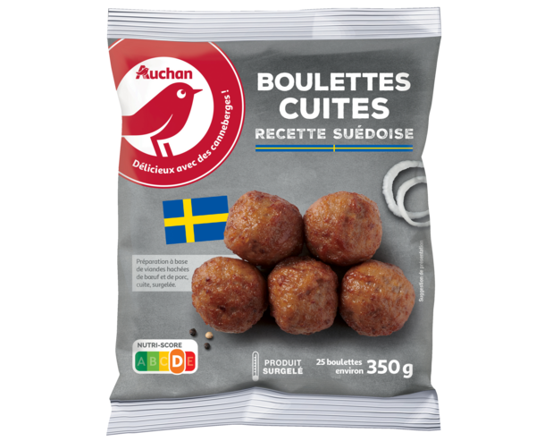 Boulettes De Viande À La Suédoise Surgelées Auchan