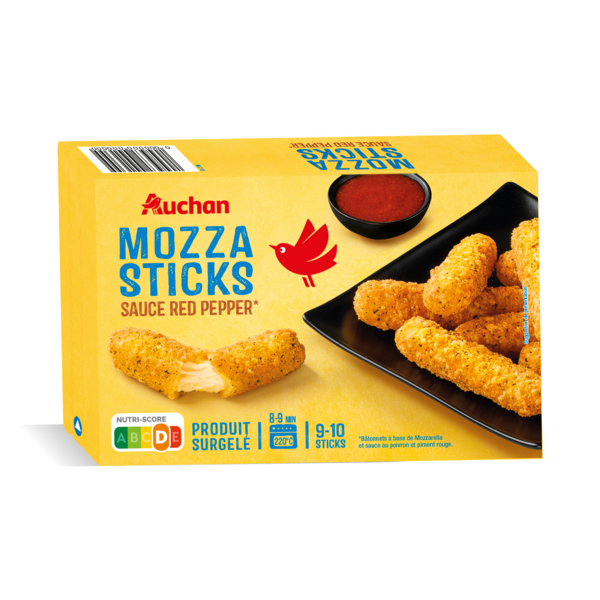 Mozza Sticks Sauce Red Pepper Surgelés Auchan