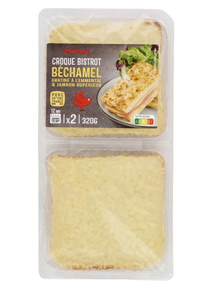 Croque Monsieur Béchamel Auchan