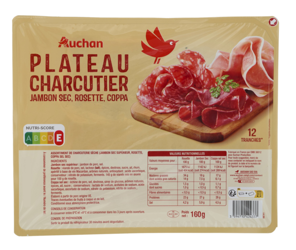 Plateau Charcutier Auchan