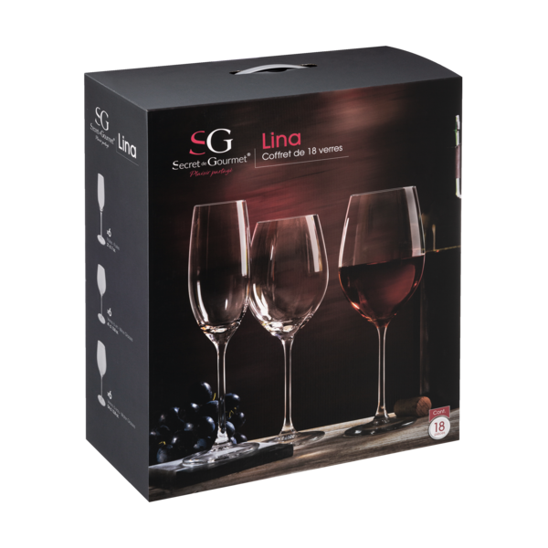 Le Coffret De 18 Verres Lina