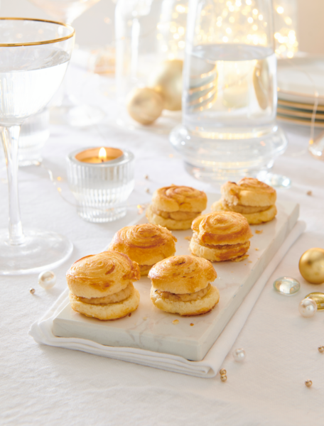 24 Mini- Burgers Feuilletés Au Saumon 