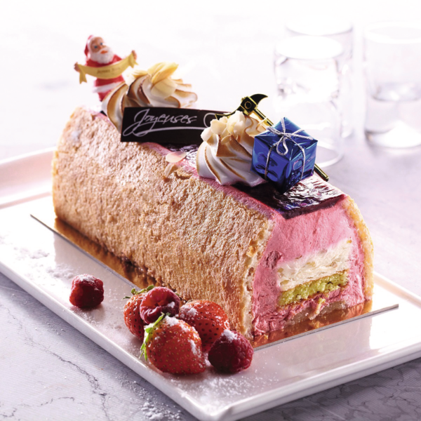 Bûche Framboise Coeur De Nougat 