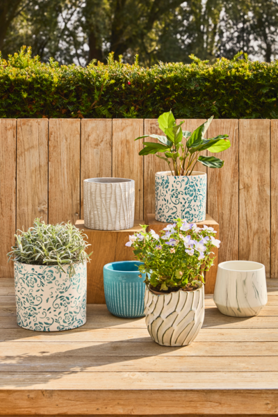 5 - Pot Grès Ø13 X H.13 Cm Auchan Design prix bas : le décor est planté