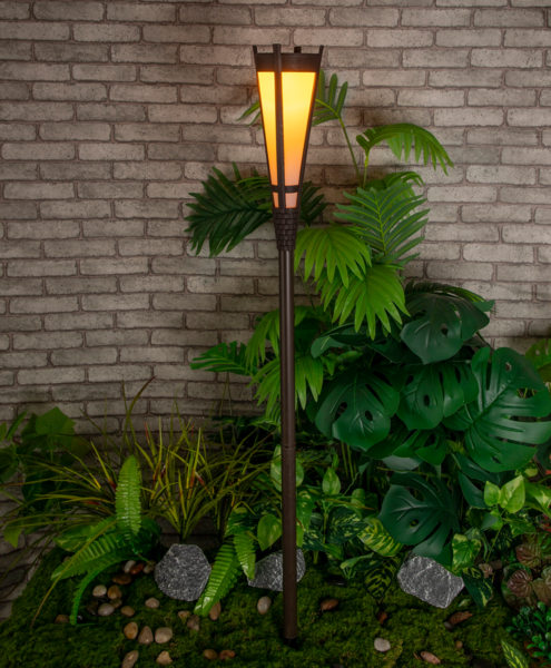 Torche Solaire Led H.101 Cm Auchan Design prix bas : le décor est planté