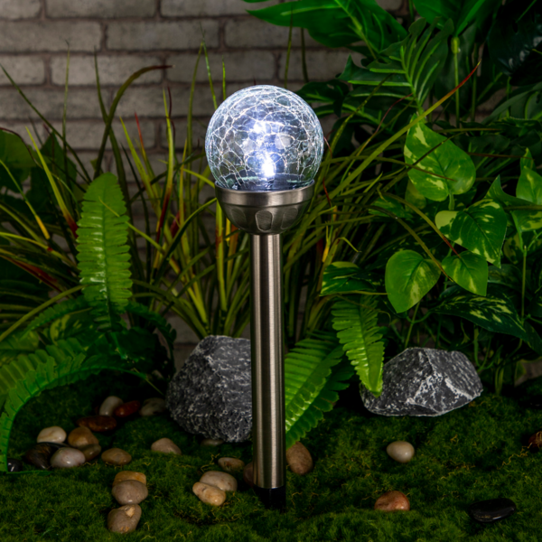 Borne Solaire Led Verre H.38 Cm Auchan Design prix bas : le décor est planté