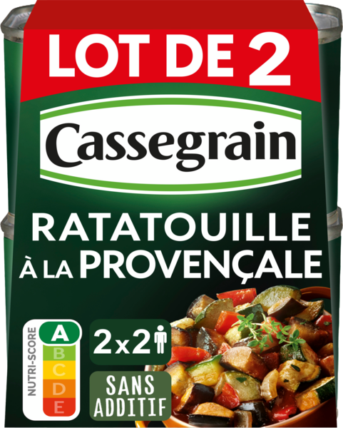 Ratatouille Cuisinée À La Provençale Cassegrain 