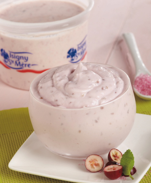 Fromage Frais Aux Framboises