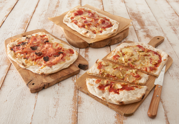 Pinsa Jambon Cuit Et Champignons