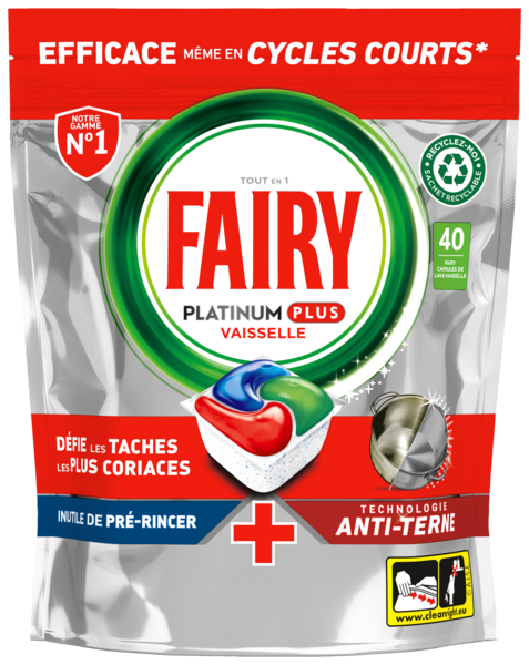 Capsules Lave-Vaisselle Platinum Plus Fairy