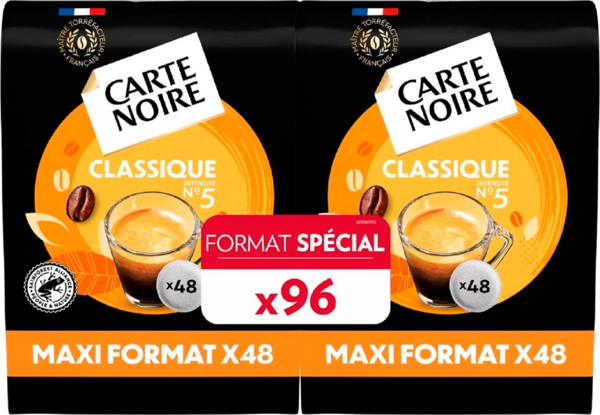 Dosettes De Café Classique N°5 Carte Noire