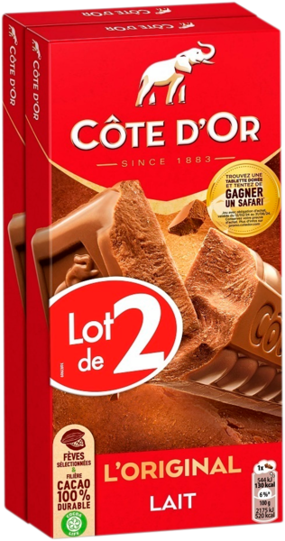 Tablettes De Chocolat Lait Côte D'or