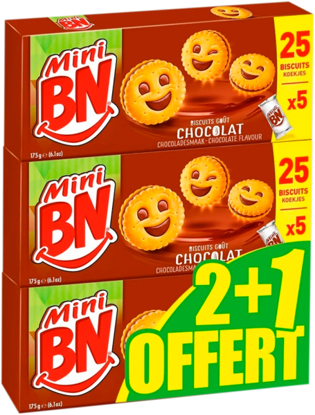 Biscuits Fourrés Au Chocolat Mini Bn