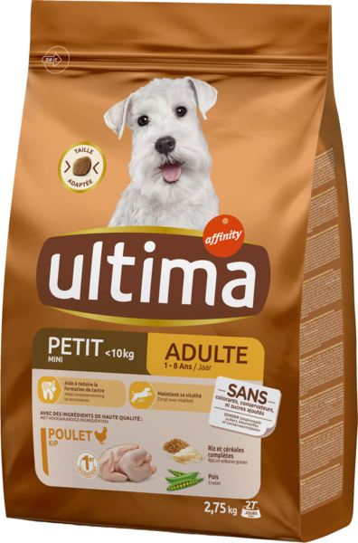 Croquettes Pour Petit Chien Adulte Au Poulet Ultima