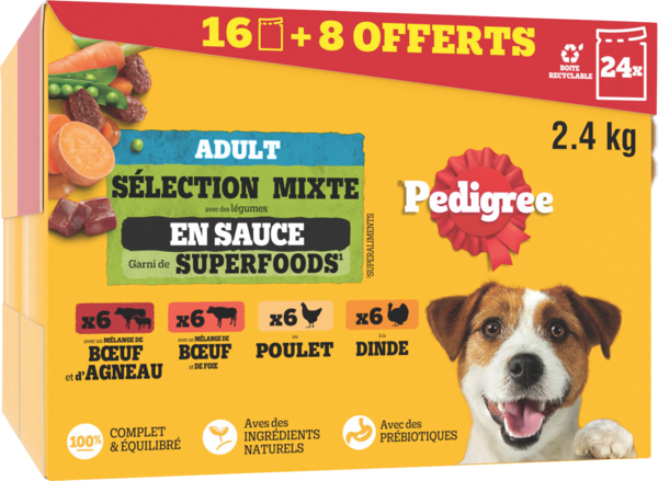 Sachets Fraîcheur En Sauce Pour Chien Pedigree