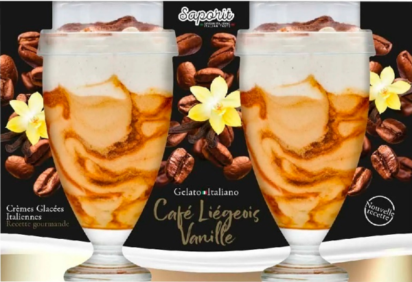 Crèmes Glacées Italienne Café Liégeois Vanille Saporit