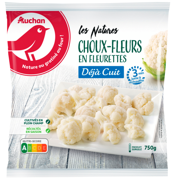 Choux Fleurs En Fleurettes Déjà Cuit Surgelés Auchan