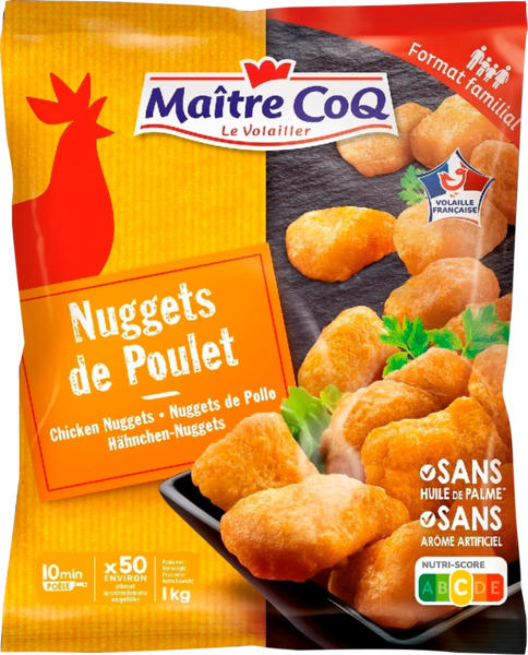 Nuggets De Poulet Surgelés Maître Coq 