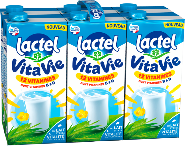 Lait Vitaminé Vita'vie Lactel