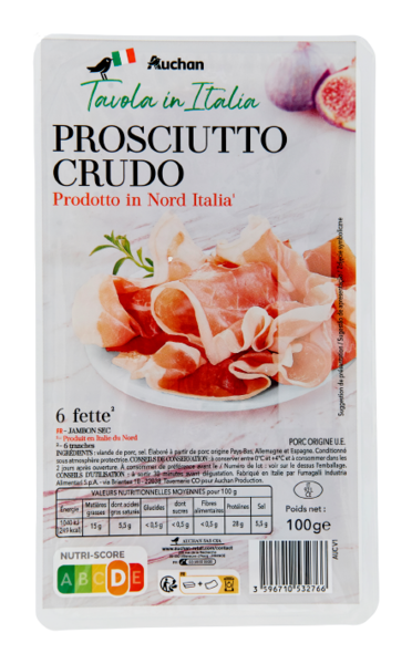 Prosciutto Crudo Auchan Tavola In Italia