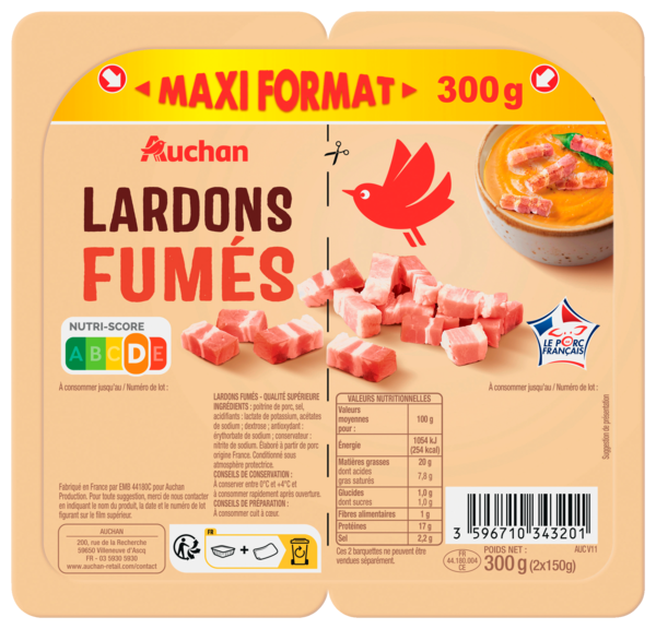 Lardons Auchan