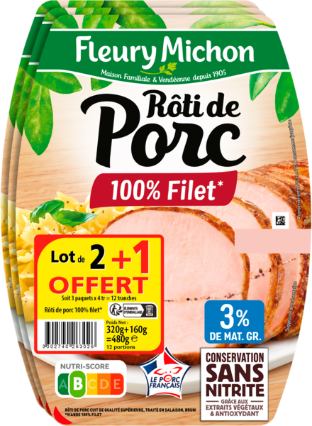 Rôti De Porc Supérieur Fleury Michon