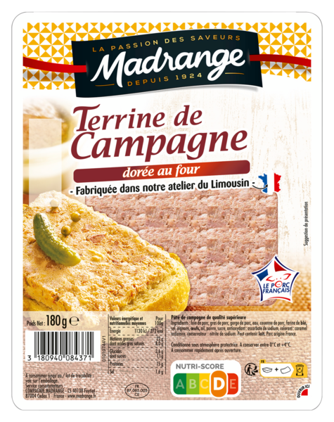 Terrine De Campagne Doree Au Four Madrange