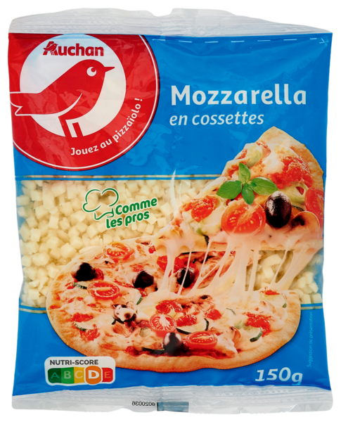 Mozzarella Cossettes Auchan