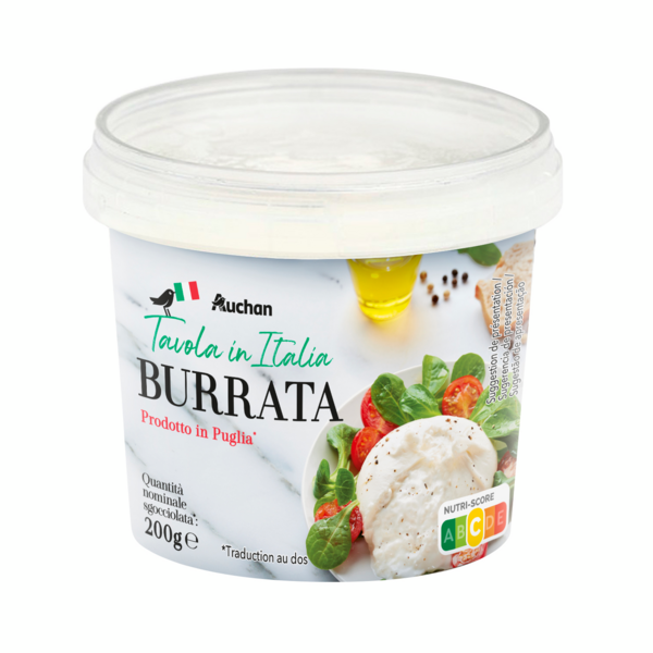 Burrata Auchan Tavola In Italia