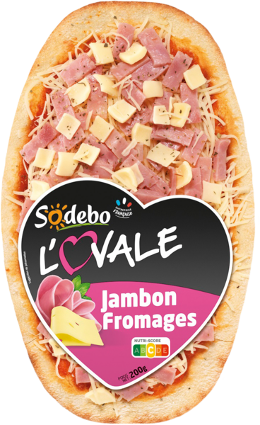 Pizza L'ovale  Jambon Fromage Sodebo