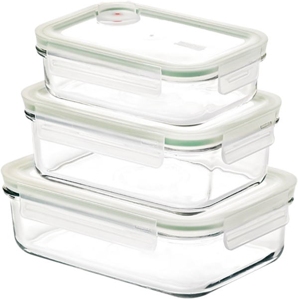 Lot De 3 Boites Rectangles 0.40 L + 0.71 L + 1 L