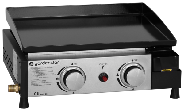 Plancha Gaz 2 Brûleurs Gardenstar
