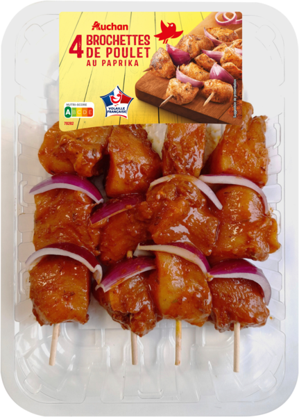 4 Brochettes De Poulet Auchan