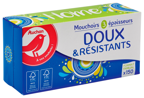 Mouchoirs Home Auchan