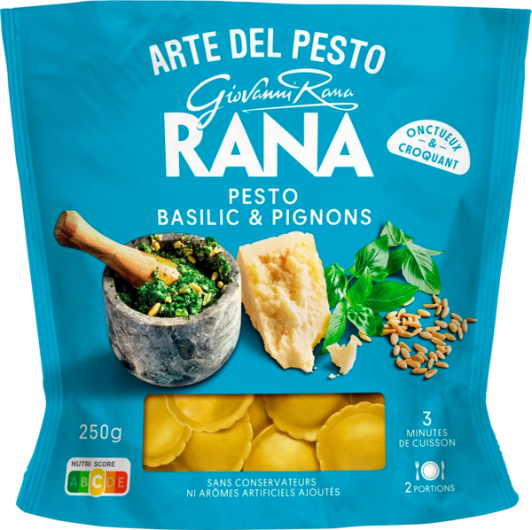 Pâtes Fraiches Ravioli Pesto Basilic Et Pignons Rana