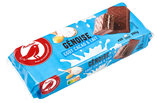Génoise Goût Cacao Et Lait Auchan