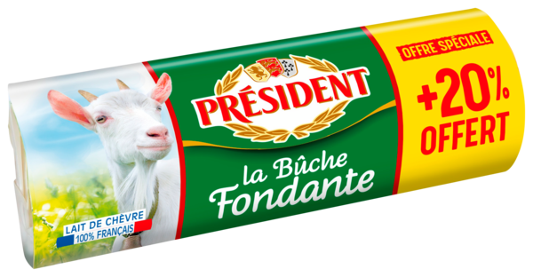 La Bûche De Chèvre Fondante Président