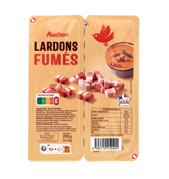 Lardons Auchan